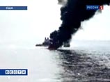 Управляемая BP платформа Deepwater Horizon у побережья штата Луизиана затонула 22 апреля после 36-часового пожара, последовавшего вслед за мощным взрывом