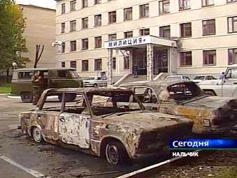 Здание отдела милиции в Нальчике. Кадр НТВ Здание отдела милиции в Нальчике. Кадр НТВ