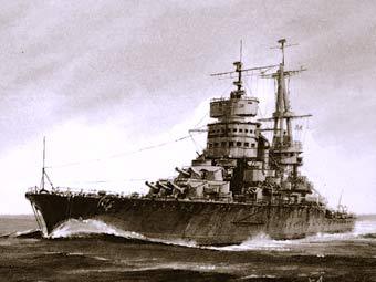 Линкор "Новороссийск", иллюстрация с сайта battleships.spb.ru Линкор "Новороссийск", иллюстрация с сайта battleships.spb.ru