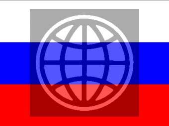 Эмблема Всемирного банка на фоне флага России, иллюстрация Lenta.Ru Эмблема Всемирного банка на фоне флага России, иллюстрация Lenta.Ru