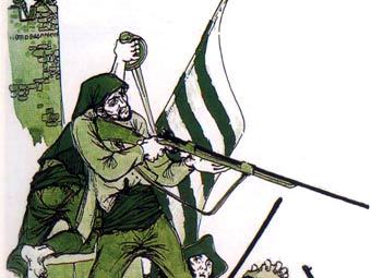 Каталонские солдаты времен Войны за испанское наследство, плакат с racocatala.com Каталонские солдаты времен Войны за испанское наследство, плакат с racocatala.com