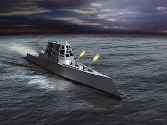 Эсминец проекта DDX. Иллюстрация с сайта raytheon.com Эсминец проекта DDX. Иллюстрация с сайта raytheon.com