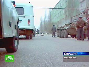 Место проведения спецоперации в Махачкале. Кадр НТВ Место проведения спецоперации в Махачкале. Кадр НТВ