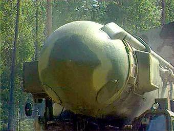 Ракетный комплекс "Тополь-М". Кадр Первого канала Ракетный комплекс "Тополь-М". Кадр Первого канала