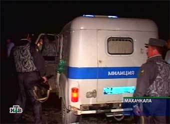 Сотрудники МВД Дагестана. Кадр НТВ, архив 