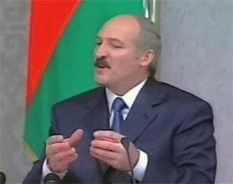 Александр Лукашенко. Кадр НТВ, архив