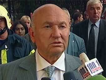 Мэр Москвы Юрий Лужков. Кадр Первого канала, архив