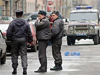 Сотрудники ГУВД Санкт-Петербурга. Фото AFP