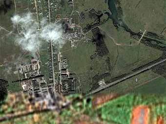 Кипень. Спутниковый снимок Google Maps 