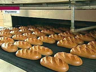 Хлебозавод в Киеве. Кадр "Первого канала" 