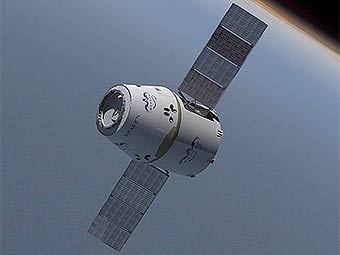 ������ ������������ ������� Dragon �������� SpaceX. ����������� � ����� spacex.com