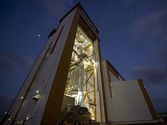 ������-�������� Ariane 5 �� ��������� Herschel �� ��������� ��������. ���� ESA 