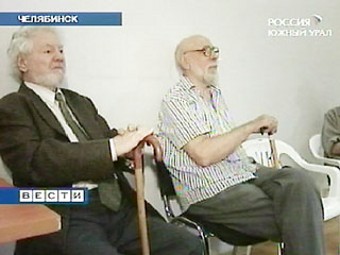 Участники голодовки художников. Кадр Челябинской ГТРК