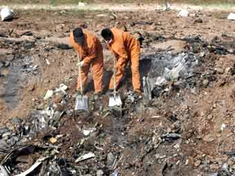 ��������� �� ����� ���������� ��-154. ���� &copy;AFP