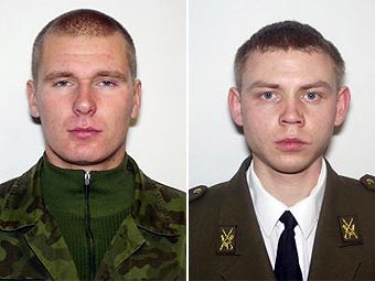 Райвис Канг и Эрик Сальмус. Фотографии пресс-службы Минобороны Эстонии