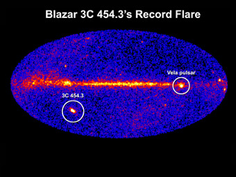 ������ 3C 454.3. ���� NASA