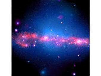 ���� ������ ��������� NGC 4631. ���� NASA/CXC/UMass/GSFC/UIT