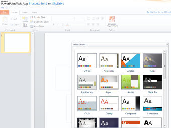 ���-������ PowerPoint � ������� SkyDrive