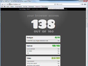 Safari 5 ��� Windows � �������� ������ html5test.com