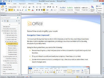�������� Word 2010. ����������� �����-������ Microsoft
