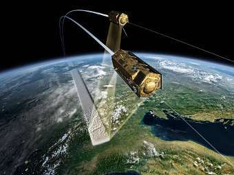 ������ ������� ���� ��������� TanDEM-X � TerraSAR-X ������� ���������. ����������� DLR