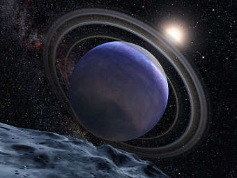 ������� HR 8799b ������� ���������. ����������� NASA/ESA/G. Bacon
