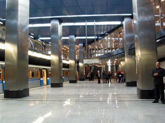 Станция "Деловой центр". Фото с сайта mosmetro.ru 