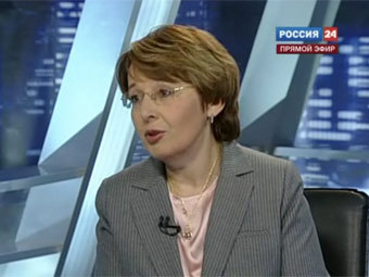 Оксана Дмитриева. Архивный кадр телеканала "Россия 24"