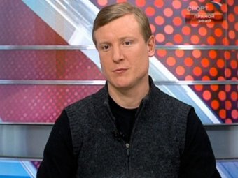 Владимир Бесчастных. Кадр канала "Спорт" с сайта sportbox.ru