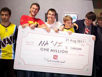 Команда Na'Vi. Фото с сайта DotA2