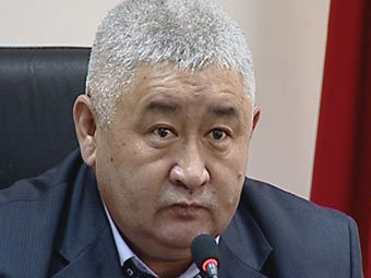Глава МВД Киргизии Зарылбек Рысалиев. Кадр телекомпании Stan.TV