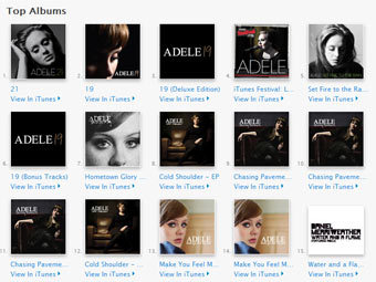 �������� Adele �� iTunes 