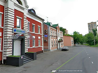 Большой Полуярославский переулок. Изображение из сервиса "Яндекс.Карты"