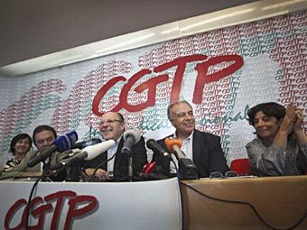 Руководство CGTP. Фото ©AFP