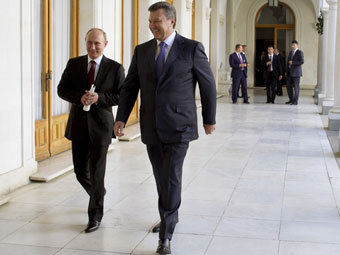 Владимир Путин и Виктор Янукович. Фото РИА Новости, Андрей Мосиенко