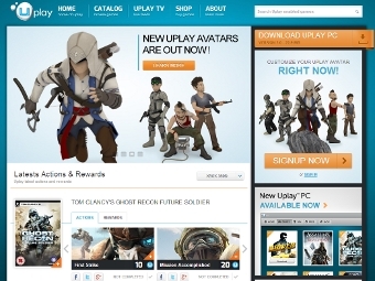 Скриншот главной страницы Uplay