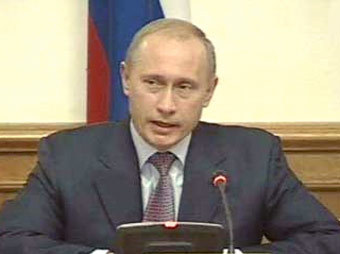 Президент России Владимир Путин. Съемка Первого канала, Душанбе, 18.10.2004