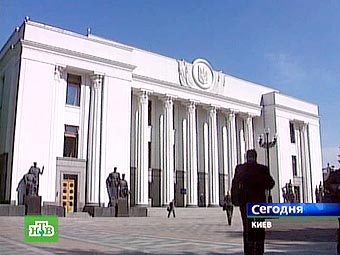 Верховная Рада Украины. Кадр телеканала НТВ 